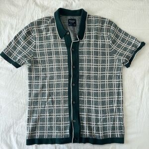Abercrombie & Fitch Button-Down Knit Polo
